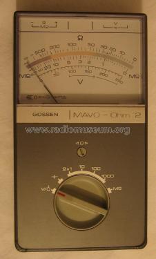 MAVO-Ohm2 ; Gossen, P., & Co. KG (ID = 2050106) Equipment