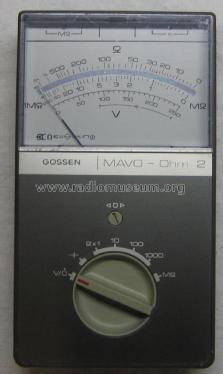 MAVO-Ohm2 ; Gossen, P., & Co. KG (ID = 2050107) Equipment