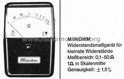 Minohm ; Gossen, P., & Co. KG (ID = 292789) Equipment