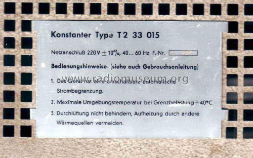 Pantam Konstanter T2 33 015; Gossen, P., & Co. KG (ID = 643480) Ausrüstung