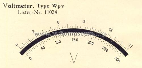 Wepemeter Voltmeter Wpv; Gossen, P., & Co. KG (ID = 1267957) Equipment