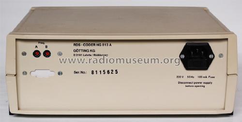 RDS-Coder HG 813 A; Götting KG- siehe (ID = 1272529) Ausrüstung