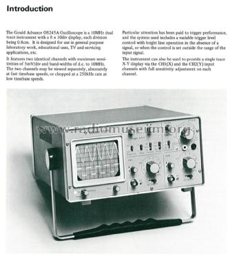 Oscilloscope OS-250A; Gould Advance Ltd.; (ID = 1734847) Equipment