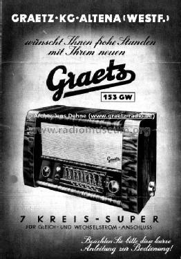153GW; Graetz, Altena (ID = 578796) Radio