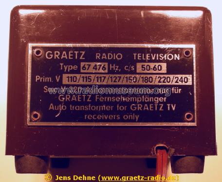 Autotransformator 67476; Graetz, Altena (ID = 781389) Power-S
