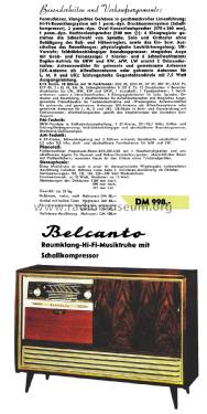 Belcanto 9622; Graetz, Altena (ID = 2889750) Radio