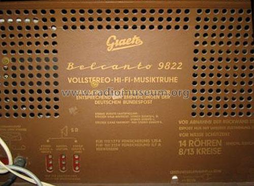 Belcanto 9822; Graetz, Altena (ID = 154763) Radio