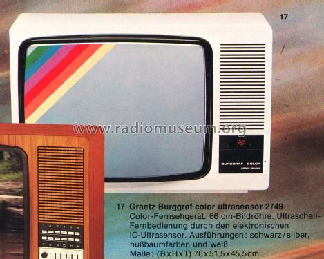 Burggraf Color Ultrasensor 2749; Graetz, Altena (ID = 1268692) Television