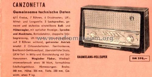 Canzonetta 513; Graetz, Altena (ID = 2182967) Radio