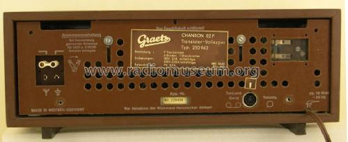 Chanson 02F; Graetz, Altena (ID = 1688744) Radio