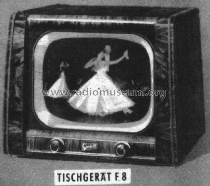 Fernseh-Tischgerät F8; Graetz, Altena (ID = 26404) Televisore