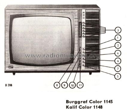Kalif Color 1148; Graetz, Altena (ID = 2912730) Televisión