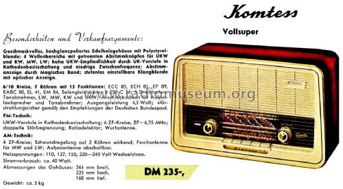 Komtess 611; Graetz, Altena (ID = 2888030) Radio
