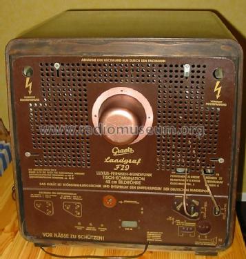 Landgraf F29; Graetz, Altena (ID = 27001) TV Radio