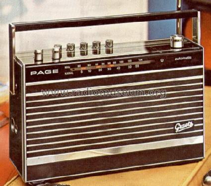 Page automatic 301; Graetz, Altena (ID = 31457) Radio