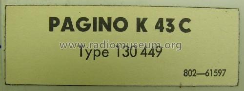 Pagino K43C; Graetz, Altena (ID = 779598) Radio