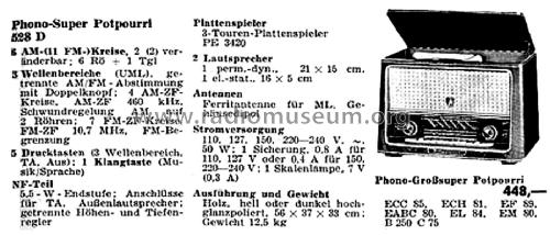 Potpourri 528D; Graetz, Altena (ID = 2688045) Radio