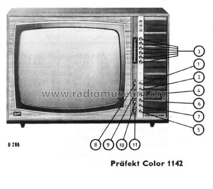 Präfekt Color 1142 Ch= 5861 51 11; Graetz, Altena (ID = 2913660) Television