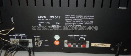 Stereo System GS 641 - Ident-No. 5568 25 30; Graetz, Altena (ID = 1762280) Radio