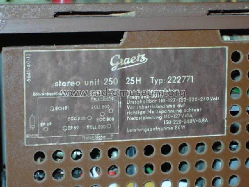 Stereo Unit 250 25H; Graetz, Altena (ID = 151571) Radio