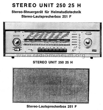 Stereo Unit 250 25H; Graetz, Altena (ID = 2887575) Radio