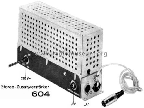 Stereo-Zusatzverstärker 604; Graetz, Altena (ID = 49067) Ampl/Mixer
