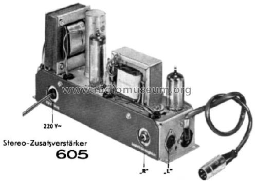 Stereo-Zusatzverstärker 605; Graetz, Altena (ID = 49073) Ampl/Mixer