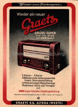 Super 154W; Graetz, Altena (ID = 2652940) Radio