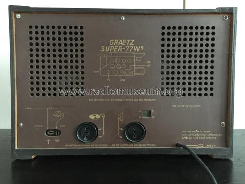 Super 77W5; Graetz, Altena (ID = 2643647) Radio