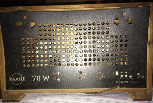 78W; Graetz, Berlin (ID = 2008582) Radio