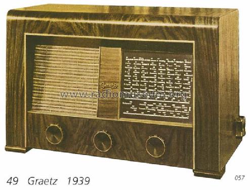 Einkreiser 49W; Graetz Radio, Berlin (ID = 707817) Radio