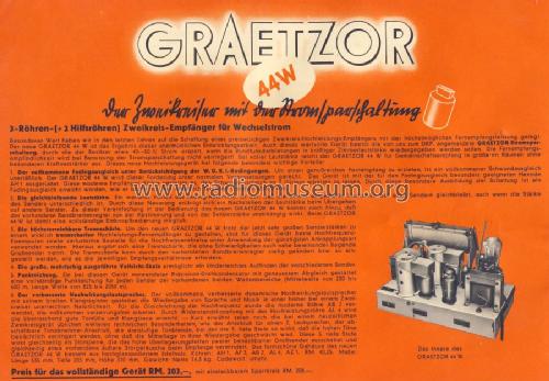 Graetzor 44W; Graetz Radio, Berlin (ID = 1270816) Radio