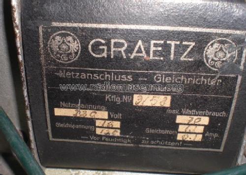 Ladegerät - Gleichrichter ; Graetz Radio, Berlin (ID = 1545613) Strom-V