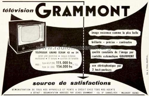 256; Grammont Radiofotos, (ID = 1332766) Television