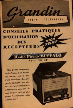 Buffalo Radio-Phono 686RP Plan 019-178; Grandin, Cristal- (ID = 3002131) Radio