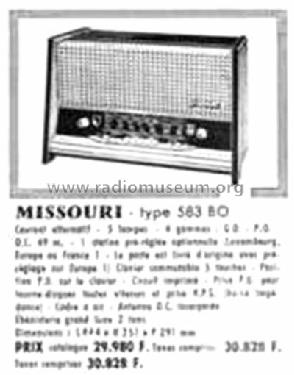 Missouri 583BO; Grandin, Cristal- (ID = 1463633) Radio