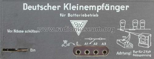Deutscher Kleinempfänger für Batteriebetrieb DKE38B; Grassmann, Peter, (ID = 1325135) Radio