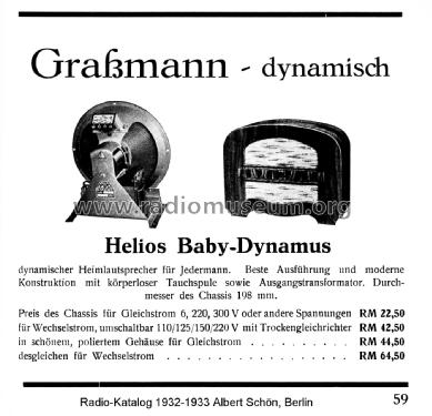 Helios Baby-Dynamus ; Grassmann, Peter, (ID = 2302152) Speaker-P