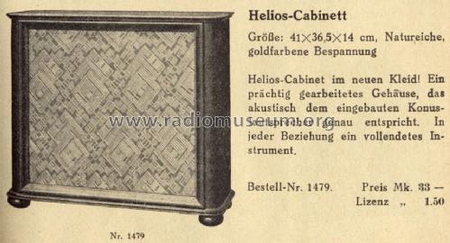 Helios Cabinet; Grassmann, Peter, (ID = 1394154) Parleur