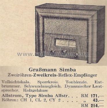 Simba GW; Grassmann, Peter, (ID = 1402174) Radio