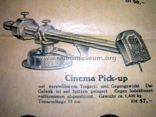Cinema Pick-up ; Grawor, Rundf.techn. (ID = 366709) Mikrofon/TA