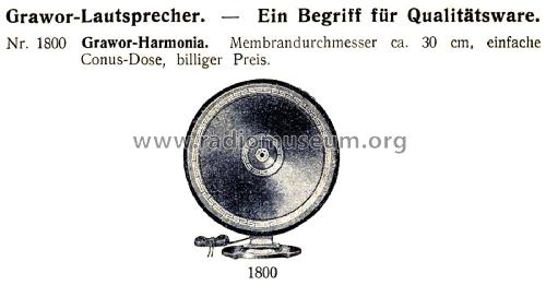 Harmonia ; Grawor, Rundf.techn. (ID = 2789220) Parleur