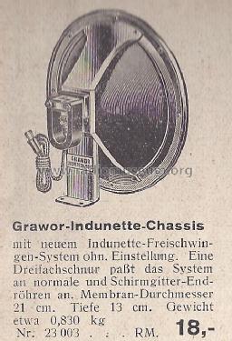 Indunette ; Grawor, Rundf.techn. (ID = 1540589) Speaker-P