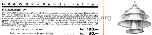 Rundstrahler C ; Grawor, Rundf.techn. (ID = 1326445) Lautspr.-K