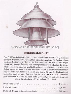 Rundstrahler C ; Grawor, Rundf.techn. (ID = 1752474) Lautspr.-K