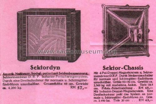 Sektordyn ; Grawor, Rundf.techn. (ID = 3036404) Parleur
