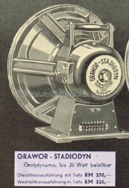 Stadiodyn ; Grawor, Rundf.techn. (ID = 1622216) Parleur