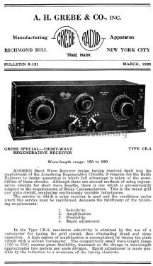 CR3 Grebe Special; Grebe, A.H. & Co.; (ID = 1596414) mod-pre26