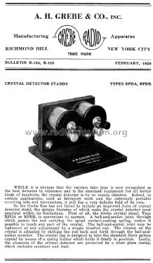 RPDB Crystal Detector; Grebe, A.H. & Co.; (ID = 1595897) Bauteil