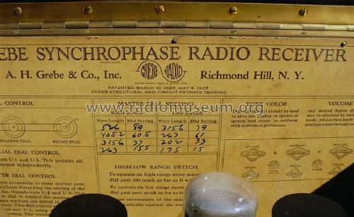 Synchrophase MU1 with chain; Grebe, A.H. & Co.; (ID = 814975) Radio